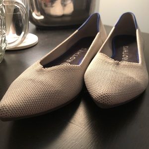 Rothys Nude Pointed Flats